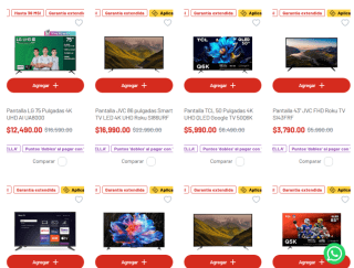 Pantallas (TCL y más) en oferta desde $2,395 en Soriana