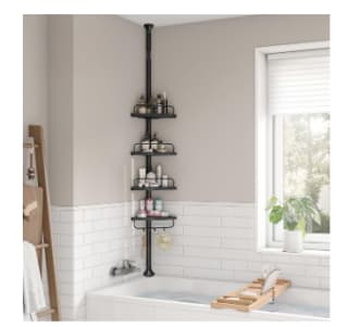 Étagère de Douche Réglable en Hauteur SONGMICS à 18,34€