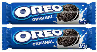 2 x Galletas de cacao rellenas de crema Oreo bolsa 154 g por 1.76€