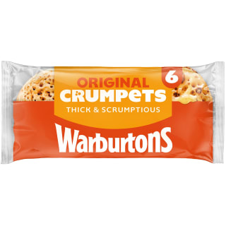 Warburtons Crumpets 6 Pack for £0.75 at Tesco