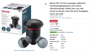 Beurer Mini Massager MG16 voor €9,99 bij Amazon