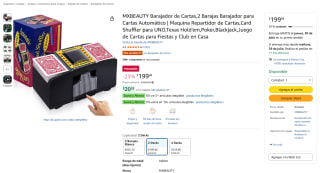 Barajador de Cartas Automático 2 Barajas por $200 | Oferta Amazon