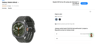 Samsung Galaxy Watch Ultra2 por $6,749 | Mercado Pago