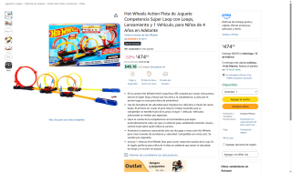 Pista Hot Wheels Súper Loop 60cm por $475 | Amazon