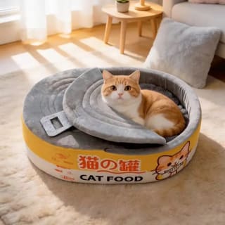 Cama para gatos con forma de caja ovalada por $206 en AliExpress