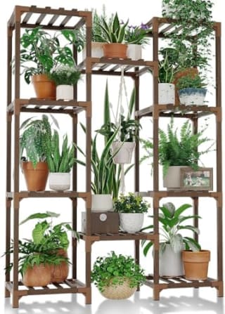 Bamworld Soporte para plantas (Armario colgante - 10 macetas) por 19,72€ en Amazon