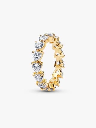 Bague Couronne de Cœurs Incolores au prix de 99€