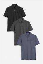 3 Pack Regular Fit Polo Shirts Multi Colour Set – £12 Asda Deal