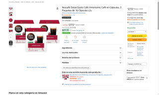 Nescafé Dolce Gusto por $273 | Oferta Amazon