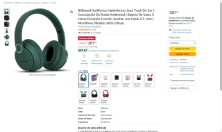 Audífonos Billboard Soul Track 2025 Olivo por $281 | Amazon