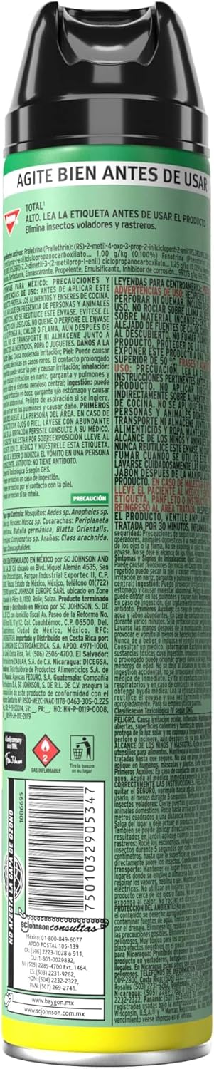 Baygon Total Insecticida en aerosol (400 ml) por $33 en Amazon