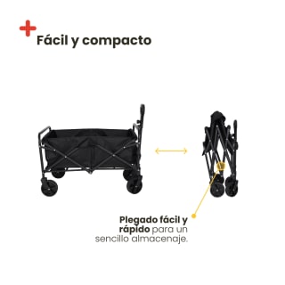 Carrito plegable de transporte Inuitz 60 L por 27,99€ en Miravia