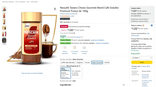Nescafé Tasters Choice Gourmet Blend 100g por $126 en Amazon