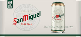 San Miguel Especial Spanish Lager 15x440ml for £10 at Amazon