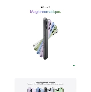 Apple iPhone 17 512 Go pour 989€ chez Amazon
