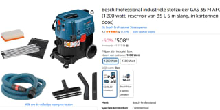 Bosch GAS 35 M AFC Bouwstofzuiger - 1380W - M-klasse voor €508,39 bij Amazon