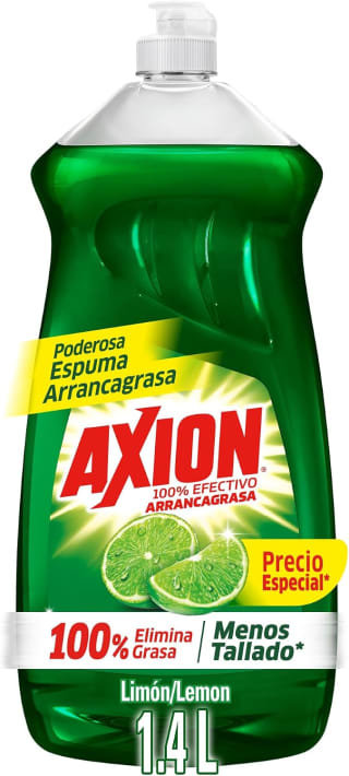 Axion Lavatrastes Líquido Limón 1.4 Lt por $43 en Amazon