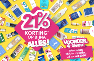 21% korting op bijna alles bij de DA
