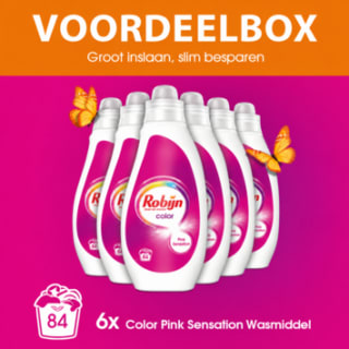 Robijn voordeelbox Color 6x700ml voor €19,99 bij Gamma