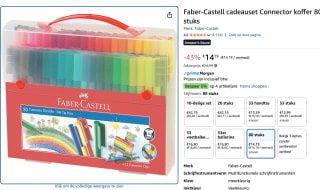 Faber-Castell stiften - Connector - cadeauset viltstiften - 80 stuks voor €14,19