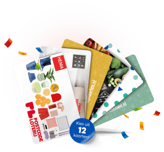 Gratis giftcard t.w.v. €20 en 1 maand gratis meespelen bij Postcode Loterij