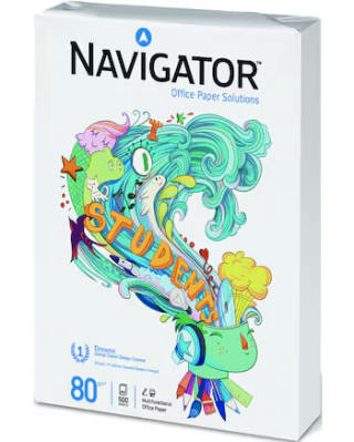 Paquete de folios de 500 Hojas de 80 grs DinA4 Navigator Students Blanco por 3.95€
