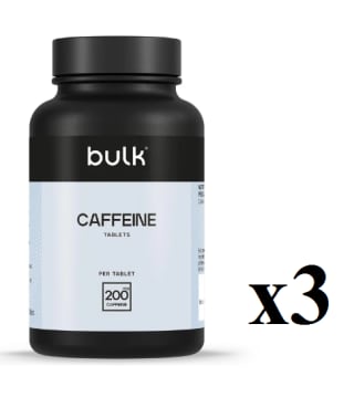 3 x 250uds de Bulk Cafeína en Comprimidos de 200 mg por 20.97€