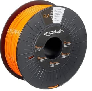 Amazon Basics - Filamento para impresora 3D, (PLA), 1.75 mm, 1 kg, naranja neón por
