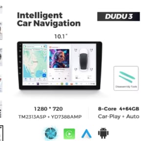 DUDU3 10.1-inch Android 13 autoradio voor €86,87dmv code bij AliExpress