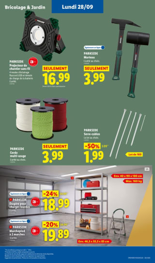 Chaussures de sécurité Parkside à 14,99€ chez Lidl