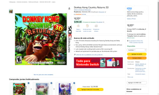 Donkey Kong Country Returns 3D por $620 | Amazon