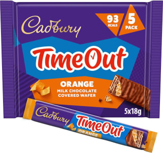 Cadbury Timeout Orange 90g (5 x 18 g) for £0.75 at Amazon