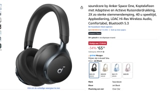 Soundcore Space One Headset voor €65,55 bij Amazon