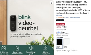 Blink videodeurbel voor €28,99