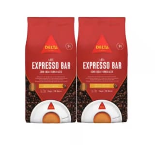 Delta Cafés Expresso Bar PACK 2 uds de 1kg Café en grano mezcla por 25.70€