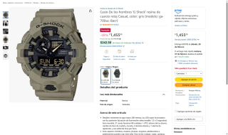 Reloj G-Shock GA-700UC-8ACR por $1,455 | Amazon