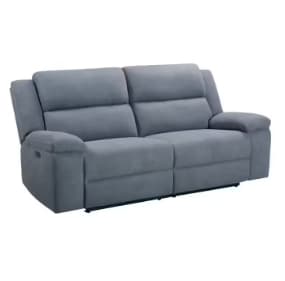 Canapé relax électrique 3 places SUNDAY tissu gris à 599,99€