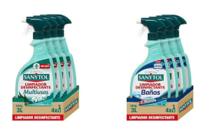 Pack 4 Sanytol - Limpiador Multiusos y Pack 4 Limpiador Antical Baños por 13€