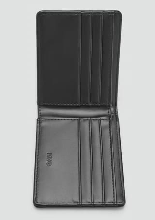 Mango Outlet Billetero Tarjetero RFID Negro por 5,99€