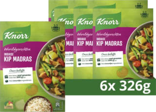 knorr Indian Chicken Madras - 6 x 326 gr voor €10,74 bij Bol