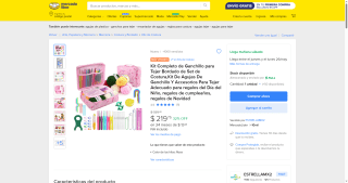 Kit Completo de Ganchillo para Tejer por $219 | Descuento Mercado Libre