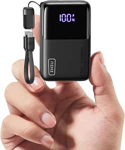 INIU 10000mAh Power Bank, Ultra Mini 45W Carga Rápida Batería Externa por 29.99€