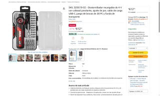 Destornillador SKIL 4V por $613 | Oferta Amazon