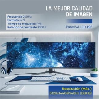 Monitor Iggual MM AA 49" UltraWide 5K 240Hz VA por 579,71€ en PcComponentes