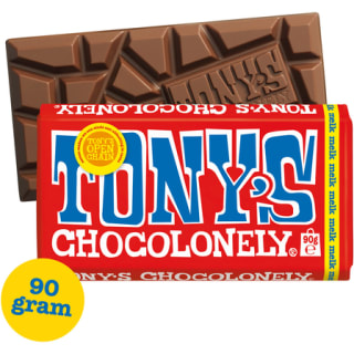 Tony's Chocolonely reep melk 90 gram voor €1,08 bij Poiesz