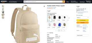PUMA Phase rugzak voor €12,99