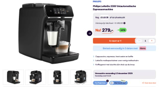 Philips LatteGo 2300 Volautomatische Espressomachine voor 279 euro