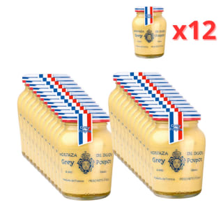 Grey Poupon Mostaza de Dijon al vino blanco 12 x 215 g por 9.99€