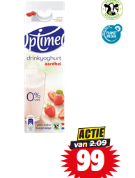 Alle Optimel drinkyoghurt voor €0,99 bij Dirk