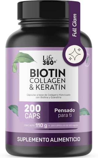 Suplemento LIFE 360+ Collagen Biotin por $268 | Oferta Amazon